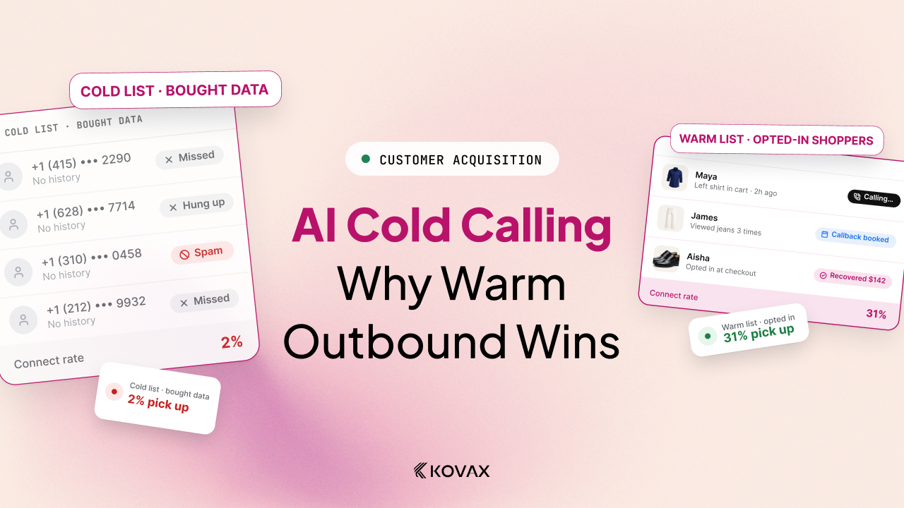 AI Cold Calling for Ecommerce: Why Warm Outbound Works Better, and What Gets You Flagged