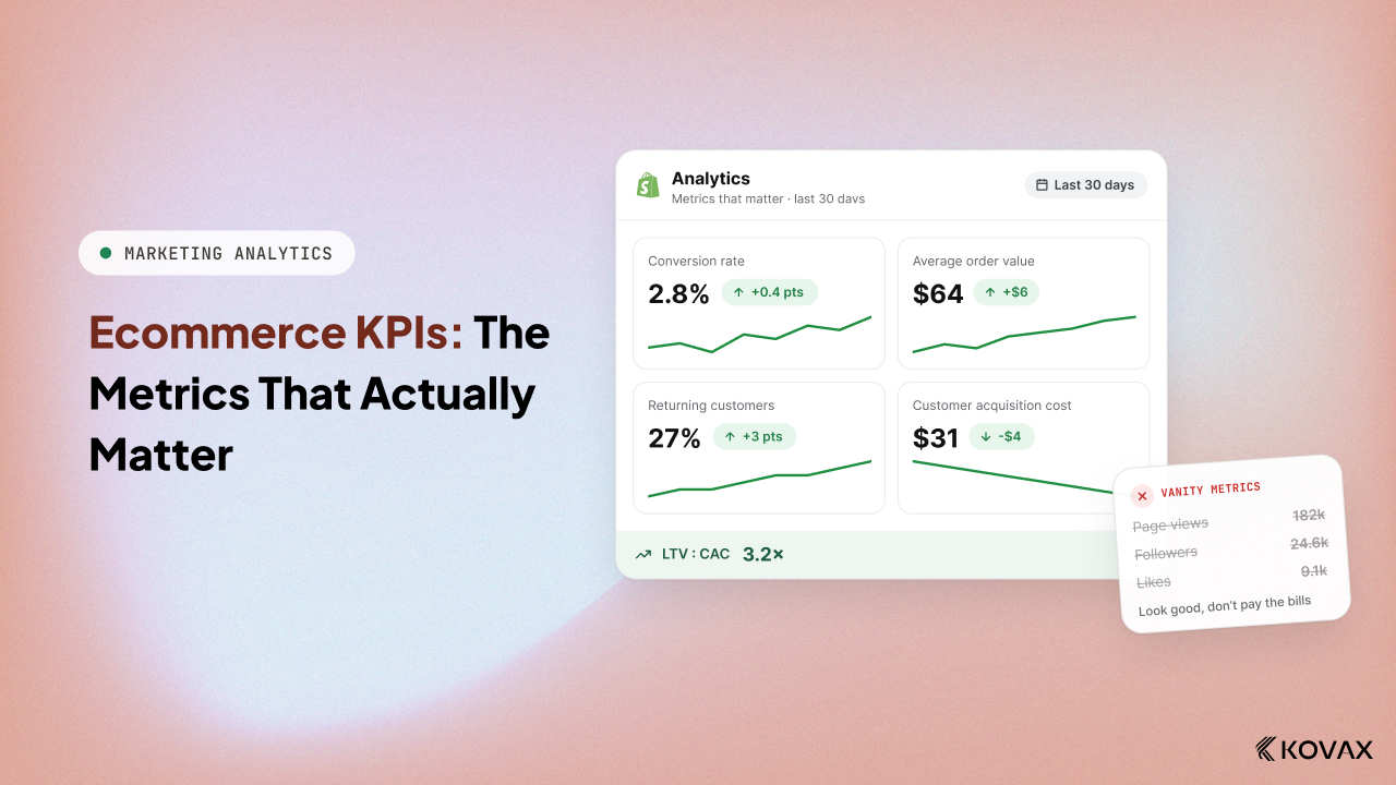 Ecommerce KPIs: The Metrics That Actually Matter