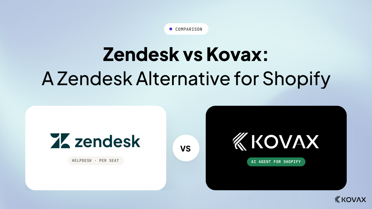 Zendesk vs Kovax: A Zendesk Alternative for Shopify Stores