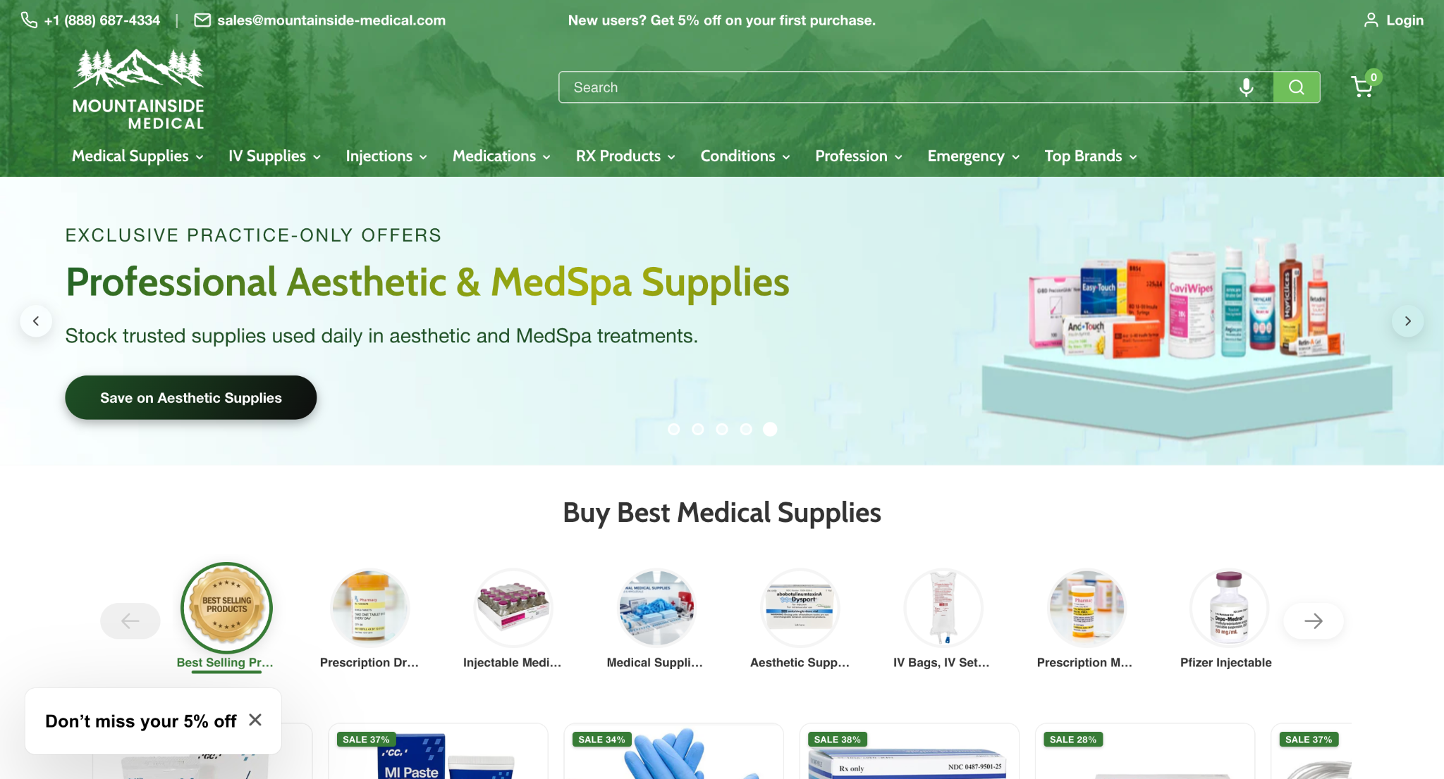 Mountainside Medical — store homepage