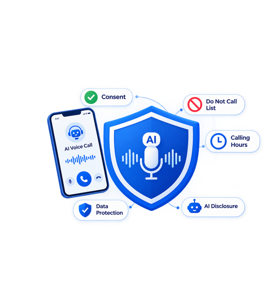TCPA compliance checklist for AI voice agents: consent, Do Not Call, calling hours, AI disclosure and opt-outs